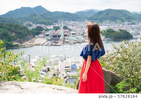 若い女性 観光 尾道 女子旅 57628164