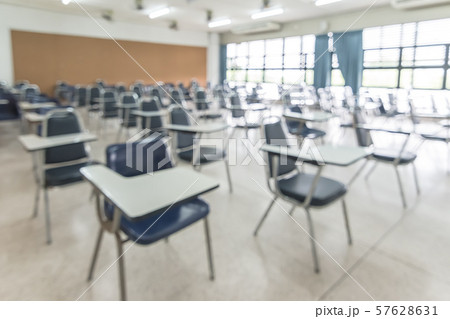 Blur classroom education background empty school class lecture room interior view, no teacher nor student Blur classroom education background empty school class lecture room interior view, no teacher nor student 57628631