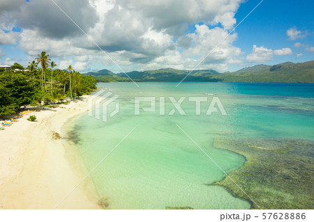 Aerial vieww of Rincon beach at sunny day 57628886