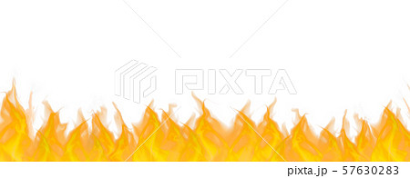 炎のイラスト 白背景 のイラスト素材