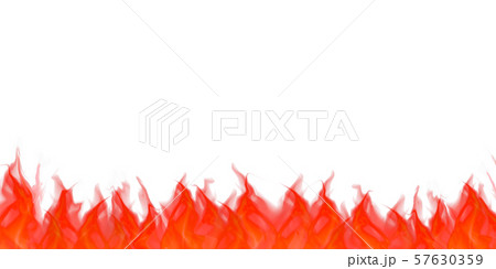 炎のイラスト 白背景	 57630359
