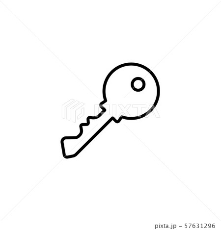 Web icon. Key. vector illustration black on white background 57631296