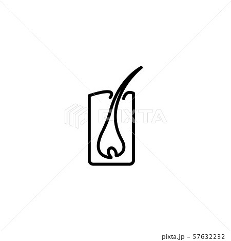 Web line icon. Hair, hair scheme black on white background Web line icon. Hair, hair scheme black on white background 57632232
