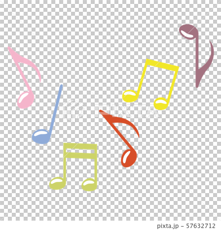逗人喜愛的音符的例證 57632712