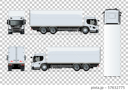 Vector truck template isolated on white background Vector truck template isolated on white background 57632775