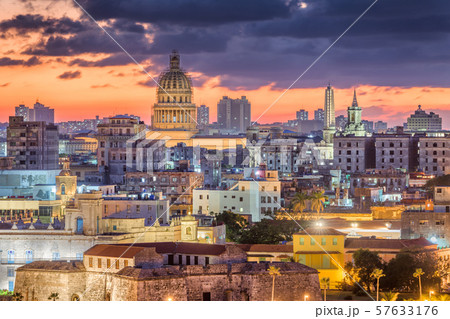 Havana, Cuba downtown skyline 57633176