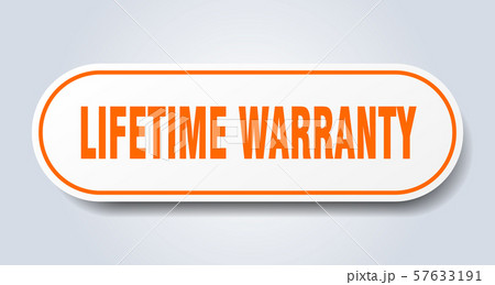 lifetime warranty sign. lifetime warranty rounded 57633191