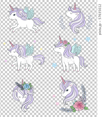 戴著花冠,拍動翅膀的獨角獸 戴著花冠,拍動翅膀的獨角獸 57635012