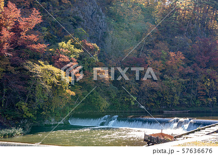 猊鼻渓　秋　紅葉　一関市　岩手県　舟下りの旅 57636676