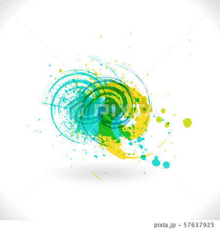 Art inks Grunge Curl. Vector Abstract Symbol 57637925
