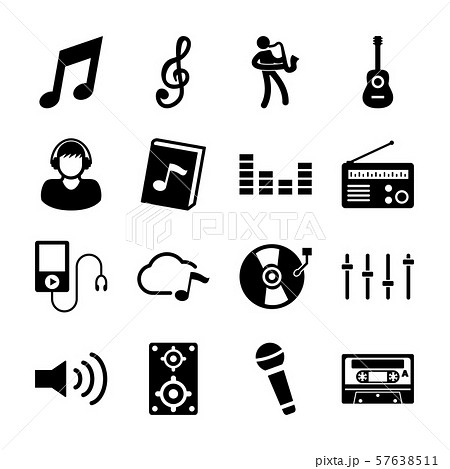 music solid icons 57638511