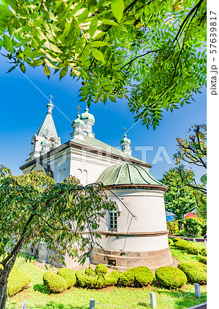 北海道の夏の風景 函館ハリストス正教会 57639817