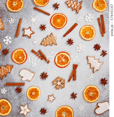Christmas ginger cookie and spices Christmas ginger cookie and spices 57640197