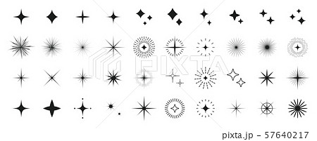 キラキラ アイコンのイラスト素材