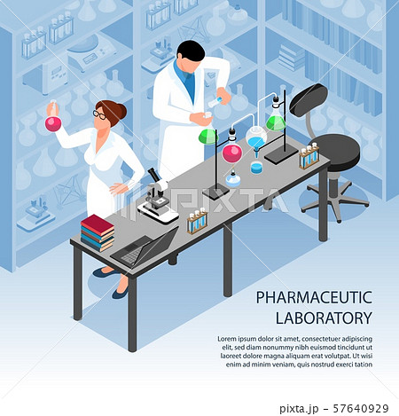 Isometric Laboratory Illustration 57640929