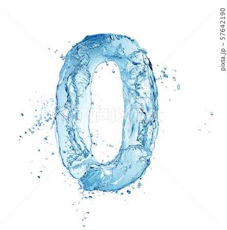 water digit 0 57642190