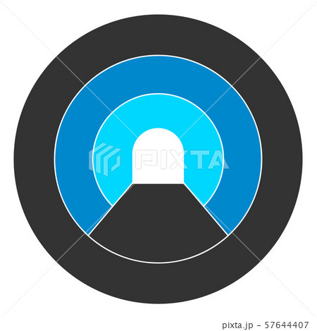 Vector Flat Pipe Tunnel Icon 57644407