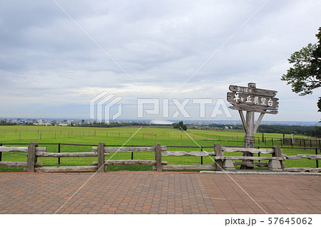 さっぽろ羊ヶ丘展望台と札幌ドーム さっぽろ羊ヶ丘展望台と札幌ドーム 57645062