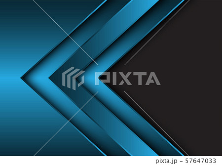 Abstract blue metallic arrow direction with grey blank space design modern futuristic background vector illustration. 57647033