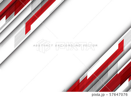 Abstract red grey polygon on white blank space Abstract red grey polygon on white blank space 57647076