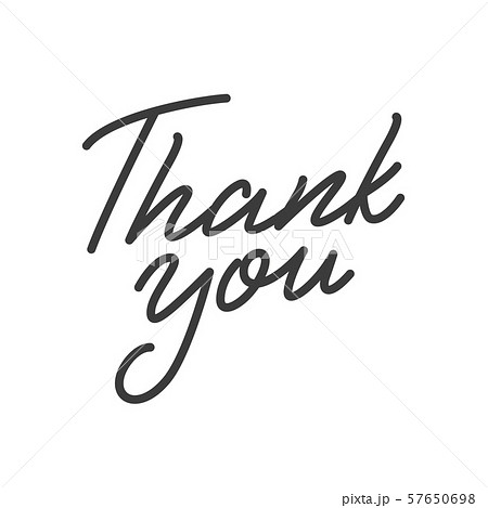 Thank You. Lettering design of Thank you calligraphy label Thank You. Lettering design of Thank you calligraphy label 57650698
