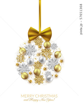 Merry Christmas decorative elements bauble 57651368