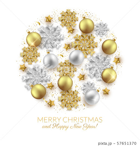 Merry Christmas New Year background design, 57651370