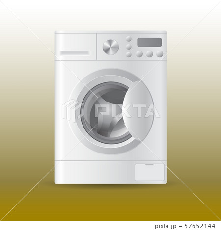 Vector realistic automatic washing-machine 57652144