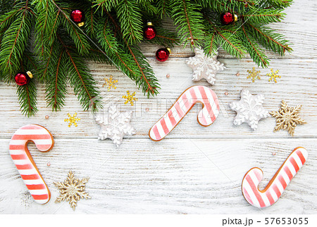 Christmas decoration with cookies 57653055