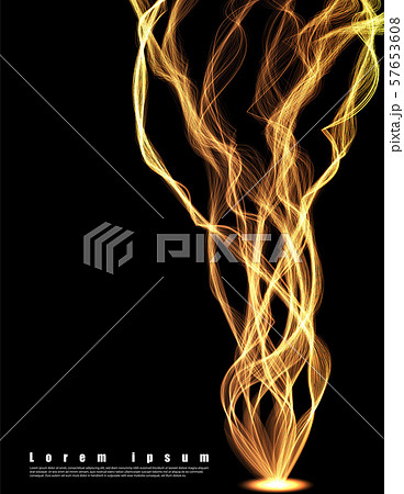 Vector abstract wave lines that flow isolated on a black background for design elements in the concepts of technology, music, etc. Vector abstract wave lines that flow isolated on a black background for design elements in the concepts of technology, music, etc. 57653608