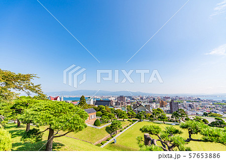 北海道の夏 元町配水場からの函館市内の風景 57653886