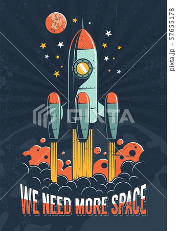 Rocket start on the planet Mars Rocket start on the planet Mars 57655178