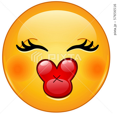 kiss female emoticon 57656516