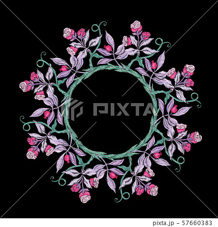 Fantasy floral seamless pattern 57660383