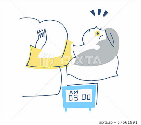 不眠症の女性 不眠症の女性 57661991