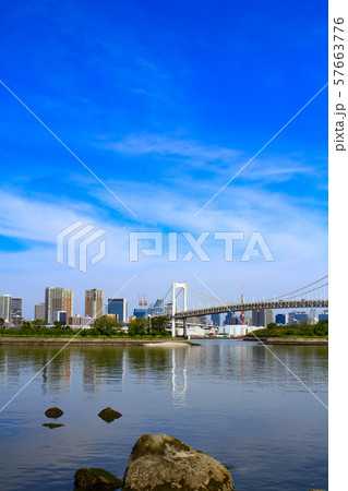 東京都　レインボーブリッジの風景 57663776