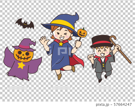 ハロウィンのコスプレイヤー 57664247