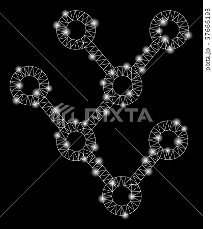 Flare Mesh Network Binary Tree with Flash Spots Flare Mesh Network Binary Tree with Flash Spots 57666193