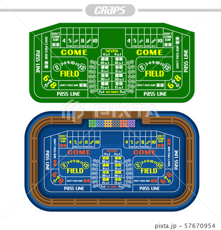 Vector Craps Tables Vector Craps Tables 57670954