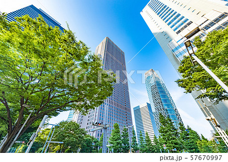 新宿　ビジネス街　ビル 57670997