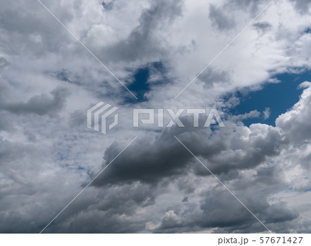 Beautiful various forms clouds in the high sky 57671427