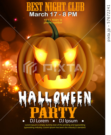 Halloween Party Design Template Vectorのイラスト素材