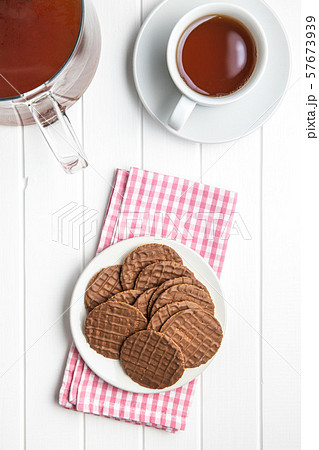 Sweet chocolate biscuits. Chocolate cookies. Sweet chocolate biscuits. Chocolate cookies. 57673939