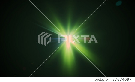 Real Lens Flare Shot in Studio over Black Real Lens Flare Shot in Studio over Black 57674097