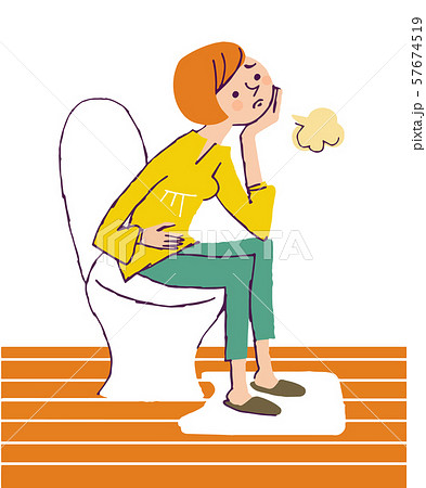 便秘の女性 57674519