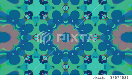 Abstract Colorful Painted Kaleidoscopic Graphic 57674681