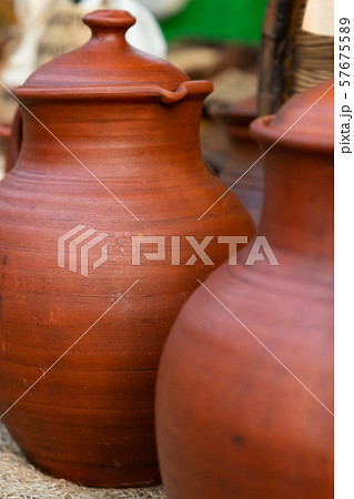 clay jug brown large traditional container oil clay jug brown large traditional container oil 57675589