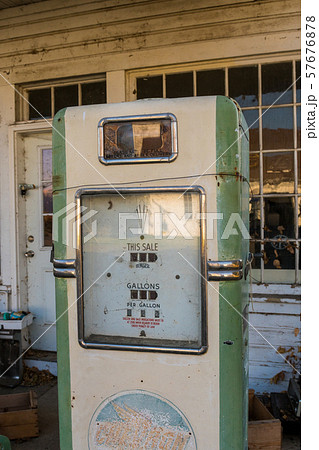 Detail of an old and abandoned gas dispenser at a gas station in Maryhill Detail of an old and abandoned gas dispenser at a gas station in Maryhill 57676878