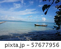 沖縄・竹富島・西桟橋の風景 57677956
