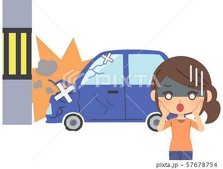 女性　事故 57678754